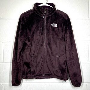 North Face Women's Brown Osito Sherpa Fuzzy Jacket Size Small Chocolate Full Zip